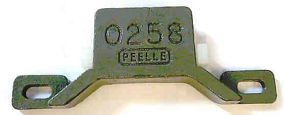 GUIDE, DOOR, SOLID CAST WITH NYLON INSERT, CASTING # 0258