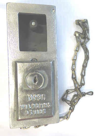 DEVICE, UNLOCKING, MANUAL DOORS PEELLE # 0393 OBSOLETE