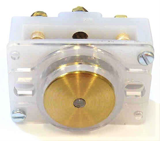 BUTTON, MONITOR, COMPLETE, BRONZE CAP, LED, 120VAC/VDC AF SERIES