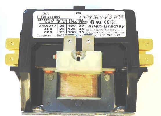 RELAY, POWER, DOUBLE POLE, 120 VAC, SERIES A MCE # 27-01-0001