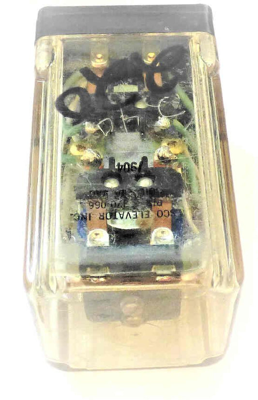 RELAY. LATCHING, 12 PIN OCTAL BASE, 220 VAC ESCO # 3-370-0066