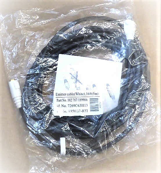 CABLE, EMITTER, 16 FEET, WHITE PLUG FOR CEDES EDGE SCHINDLER # 7269C63H13