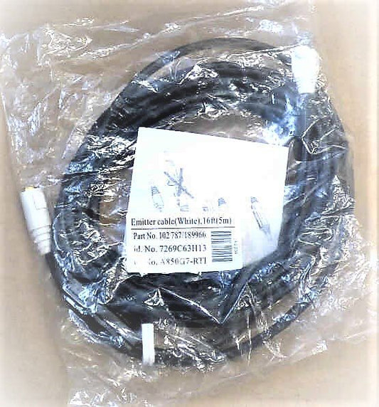 CABLE, EMITTER, 16 FEET, WHITE PLUG FOR CEDES EDGE SCHINDLER # 7269C63H13