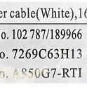 CABLE, EMITTER, 16 FEET, WHITE PLUG FOR CEDES EDGE SCHINDLER # 7269C63H13
