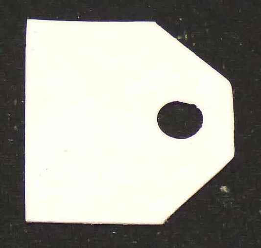 TAG, IDENTIFICATION, RELAY, PLASTIC, BLANK OTIS 102DA1