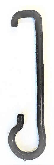 HOOK, PAD, BLACK, PLASTIC, EDGE HANGING, 15/16 X 4 1/4