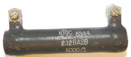 RESISTOR, 30 WATT, FIXED, 5000 OHMS OTIS 232BA28