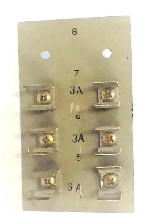 PANEL, FUSEHOLDER , 3 POSITION, USED ON CONTROLLERS OTIS # 6843HLD