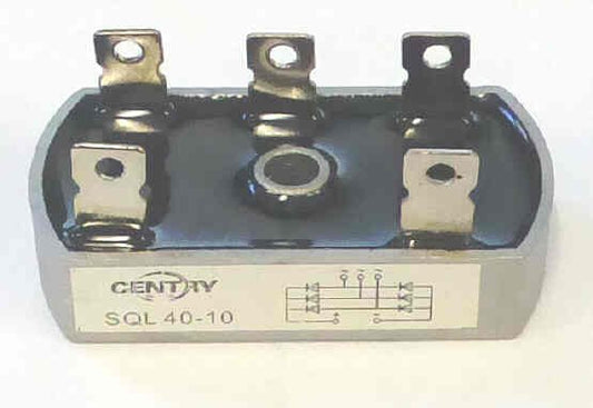 RECTIFIER, BRIDGE, 5 PRONG, 3PH, 40A, 1600V CENTRY SQL 40-10