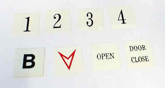 INSERT, SQUARE, MARKED ARROW IN RED US # 467-01012-007-ARR