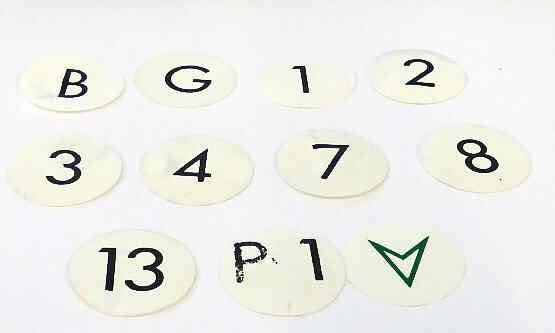 INSERT, ROUND, MARKED # 13 US # 467-05012-007-13