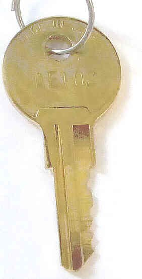 KEY, COMMONLY USED ON ADAMS KEYED SWITCHES ADAMS # AE102