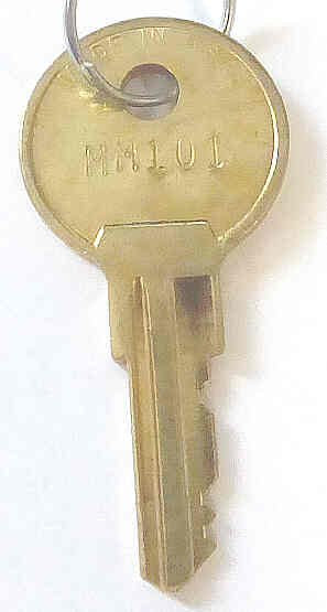 KEY, COMMONLY USED ON ADAMS KEYED SWITCHES ADAMS # MM101