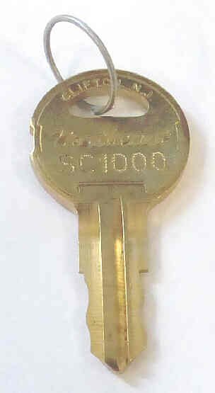 KEY, USED WITH SOUTH CAROLINA FIRE SERVICE SWITCHES, KEY # SC1000