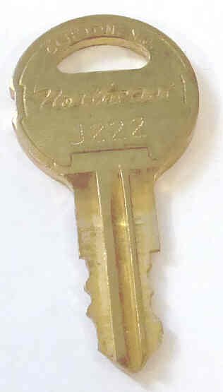 KEY, USED ON VARIOUS MONITOR KEYED SWITCHES, COMMON # J222