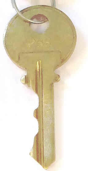 KEY, USED WITH WHITE PLAINS NY FIRE KEY SWITCHES YALE 255