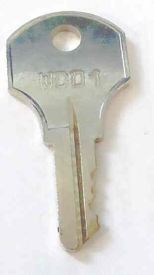 KEY, COMMONLY USED ON ADAMS KEYED SWITCHES ADAMS # WD01