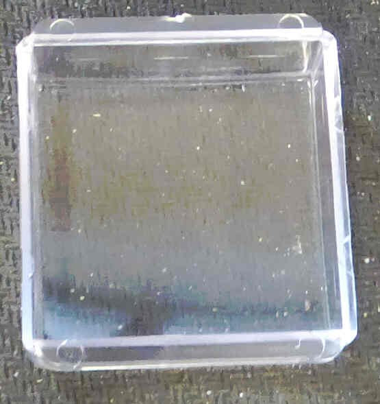 CAP, BUTTON, DESIGNER. SQUARE, CLEAR  ADAMS # AS472-03