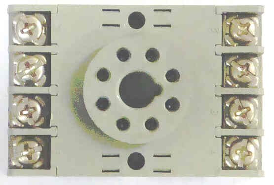 BASE, OCTAL RELAY, 8 PIN, 10A/300V,  IDEC # 6R2P-08