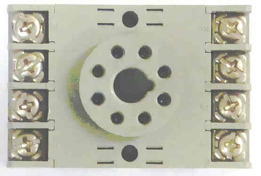 BASE, OCTAL RELAY, 8 PIN, 10A/300V,  IDEC # 6R2P-08