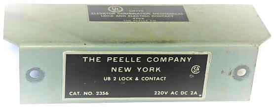 COVER. UB-2 LOCK PEELLE # 035568