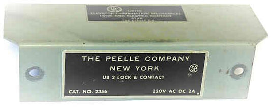 COVER. UB-2 LOCK PEELLE # 035568