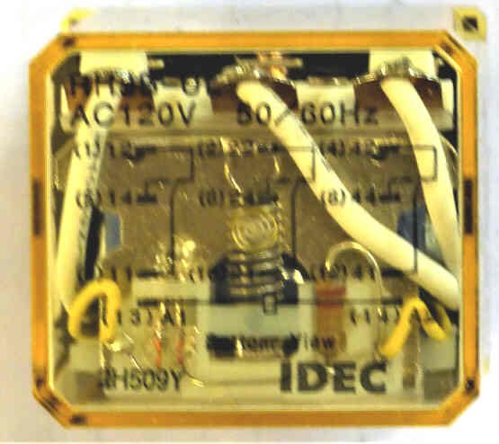 RELAY, 3PDT, 120 VAC  IDEC # RH3B-UL-AC120V