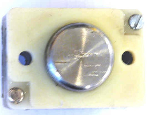 BUTTON, MONITOR, NON-ILLUMINATED, SS, BLANK, ROUNDED