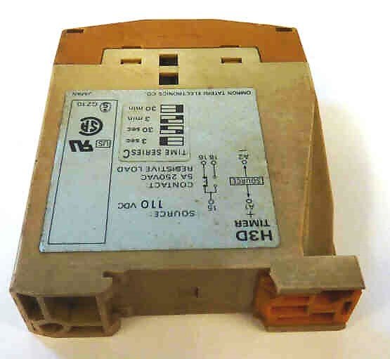 TIMER, 3 SECOND TO 30 MINUTE, SPDT 110VDC OMRON # H3D