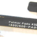 HOOK, PAD, BLACK, PLASTIC, EDGE HANGING, PALMER # 325