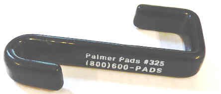 HOOK, PAD, BLACK, PLASTIC, EDGE HANGING, PALMER # 325