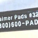 HOOK, PAD, BLACK, PLASTIC, EDGE HANGING, PALMER # 325