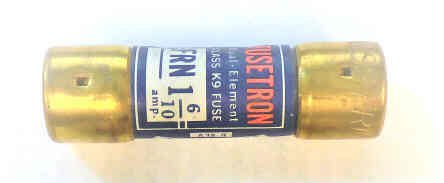 FUSE, TIME DELAY, OBSOLETE STYLE RK-5, 1 6/10 AMP, 250V BUSS # FRN-1 6/10