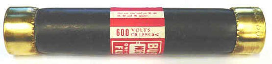 FUSE, 60 AMP, 600 VOLTS, 6 LONG, ONE-TIME BUSSMAN NOS-60