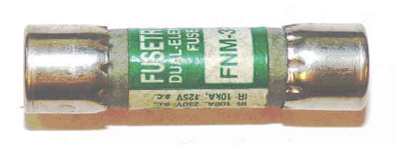 FUSE, TIME DELAY, 3 2/10 AMP, 250V BUSSMAN # FNM-3 2/10