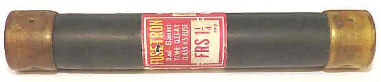 FUSE, DUAL ELEMENT, TIME DELAY, 1 1/4 A; 600 VAC BUSSMANN FRS-1 1/4