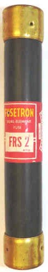 FUSE, DUAL ELEMENT, TIME DELAY, 2 A; 600 VAC BUSSMANN FRS-2