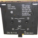 CONTACT, MODULE, AUX. 1 N.O/N.C. CONTACT, EK550 & EK1000  ABB #CAL16-11A