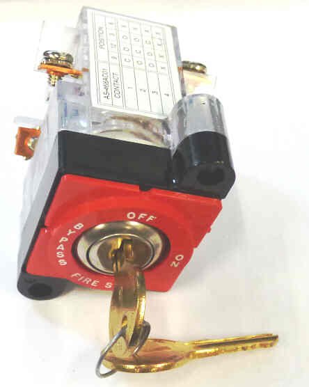 SWITCH, KEYED, FIRE SERVICE PHASE 1 WITH 2 WD01 KEYS ADAMS # AS468K01