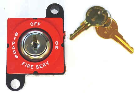 SWITCH, KEYED, FIRE SERVICE PHASE 1 WITH 2 WD01 KEYS ADAMS # AS468K01