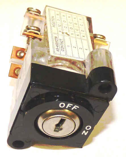 SWITCH, KEYED, MARKED OFF-ON WITH KEYS ADAMS # AS468K23