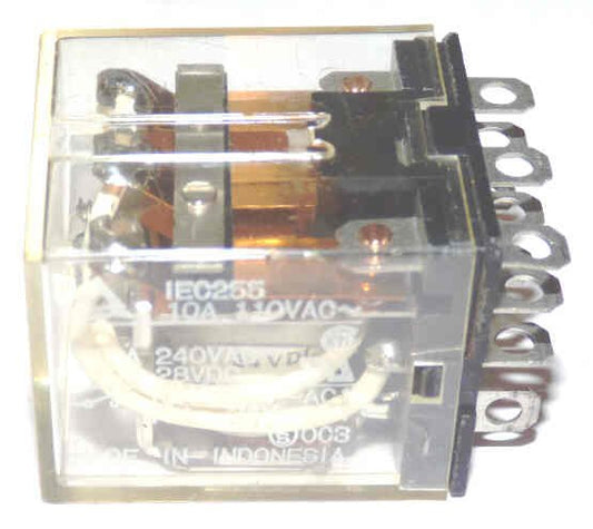 RELAY, 3PDT, 24 VDC, 10 AMP, 11 PIN BASE OMRON # LY3-DC24