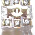 BASE, CONTACT, 2 NO CONTACTS CLEAR WITH LAMP HOLDER  ADAMS # AS451A