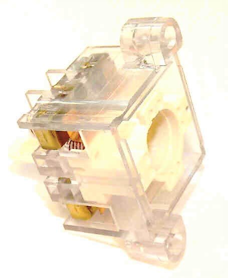 BASE, CONTACT, 2 NO CONTACTS CLEAR WITH LAMP HOLDER  ADAMS # AS451A