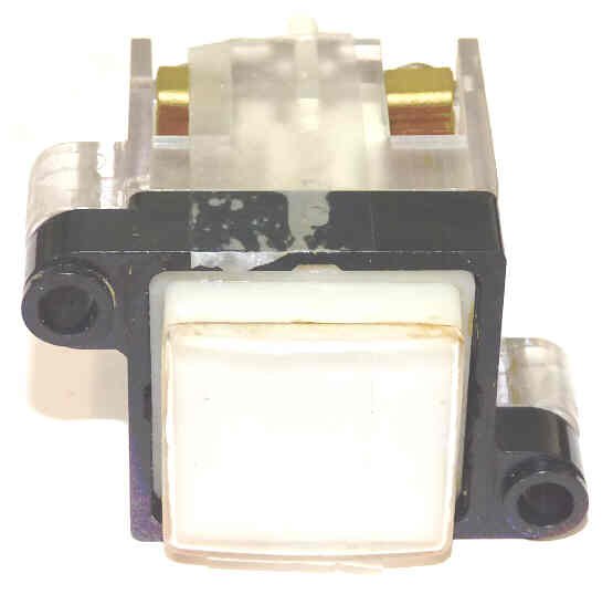 BUTTON, DESIGNER, SQUARE, 2 N.O., LED BASE, BLANK ADAMS # ASA472SCL-BL
