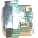 BUTTON, DESIGNER, SQUARE, 2 N.O., LED BASE, BLANK ADAMS # ASA472SCL-BL