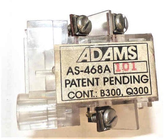 SWITCH, USED WITH KEYED SWITCH ASSEMBLIES, ADAMS # 468A101
