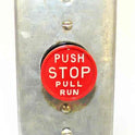 SWITCH, STOP, PIT, PUSH TO STOP, 1 N.O./ 1 N.C. CONTACT DOVER # 9810961