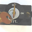 SWITCH, KEYED, BLACK BEZEL, HORIZONTAL, ENGRAVED OFF-ON-ATT