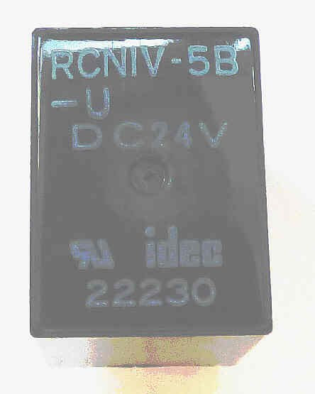 RELAY, ENCLOSED, OBSOLETE, 5 PIN CONNECT IDEC # RCN1V-5BUDC12V
